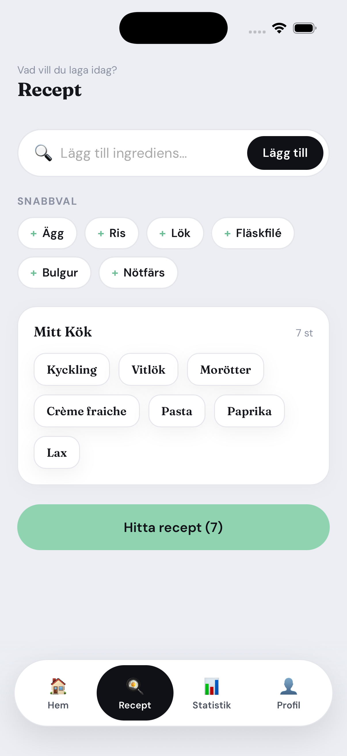 Mitt kök – dina ingredienser